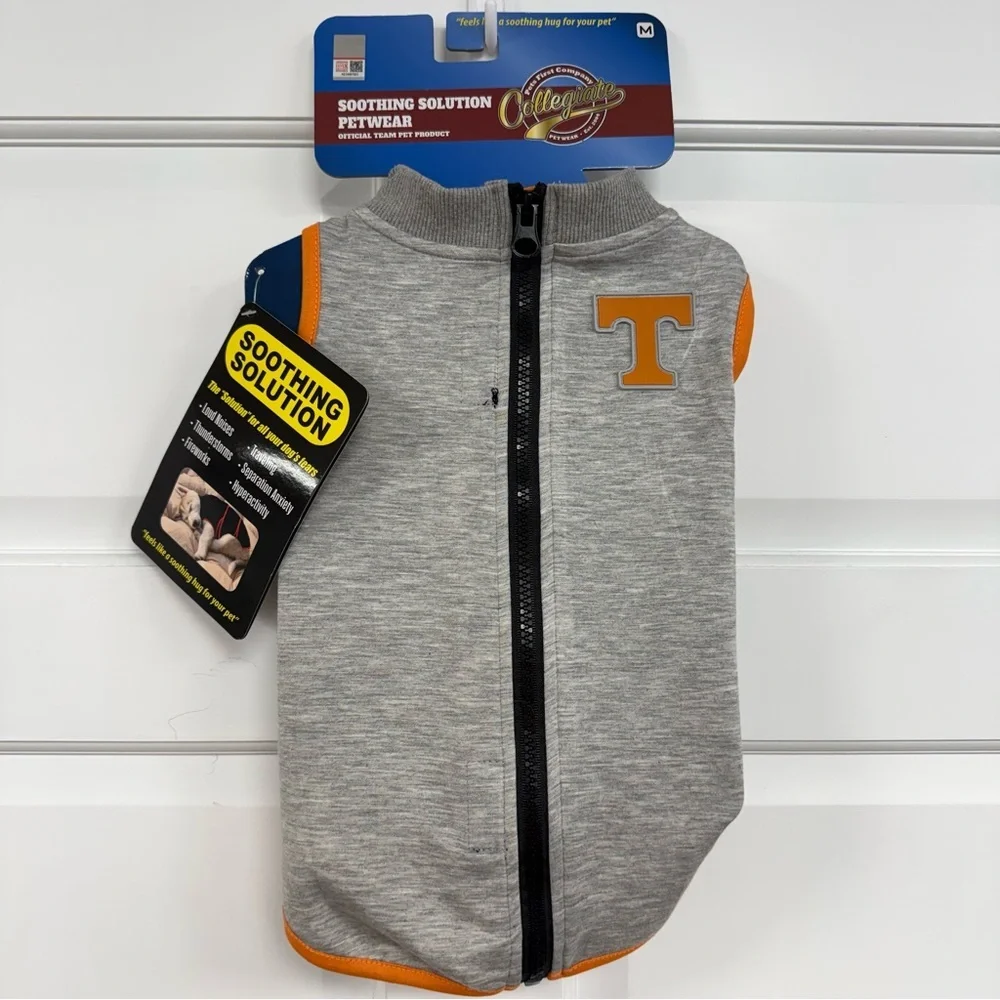 Pets First Tennessee Vols Dog Soothing Solution Vest M Dogs Calming Coat **Read